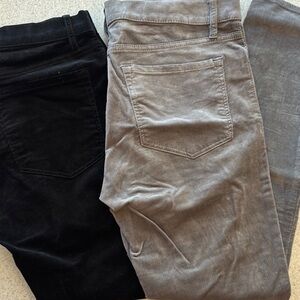 Stylish Black and Gray corduroy pants